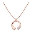 Unique Style With Crystal Silver Necklace SPE-4861
